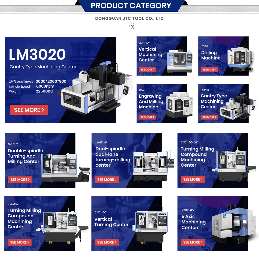 Jtc Tool High Z CNC Machining Center ODM Custom Best CNC Milling Machine China Gantry Type Machining Center Manufacturer Lm3020 Gantry Welding